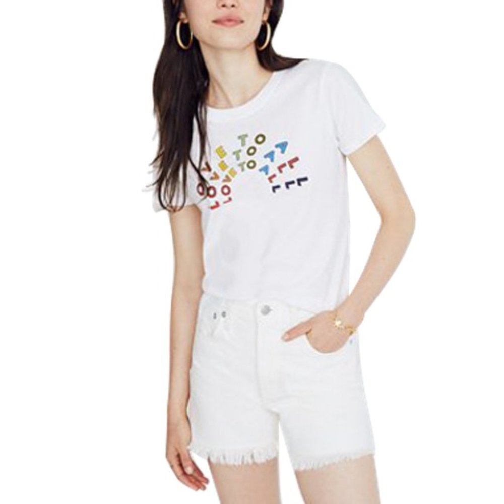 NWOT Madewell x Human Rights Campaign Rainbow Tee